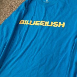 A blur Billie Elish shirt